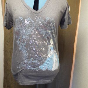 Cinderella And she lived happily ever after XL Gray Blue
